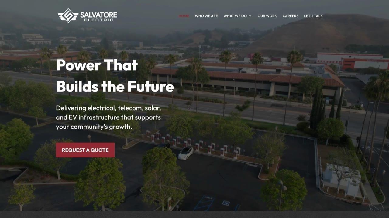 Salvatore Electric — website built by Pulse Marketing